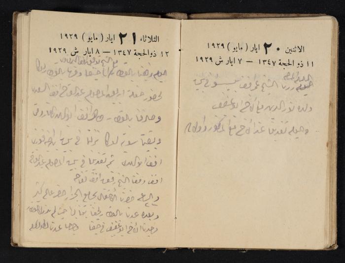 Abdel-Rahman al-Haj Ibrahim Diaries, Tulkarm, 1929