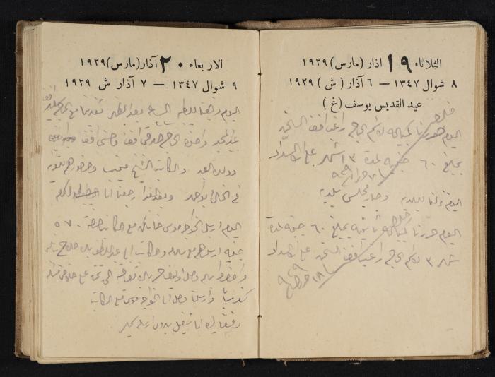 Abdel-Rahman al-Haj Ibrahim Diaries, Tulkarm, 1929