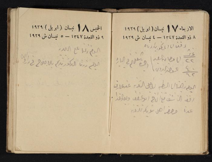 Abdel-Rahman al-Haj Ibrahim Diaries, Tulkarm, 1929