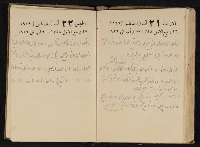 Abdel-Rahman al-Haj Ibrahim Diaries, Tulkarm, 1929
