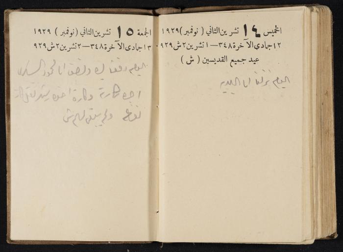 Abdel-Rahman al-Haj Ibrahim Diaries, Tulkarm, 1929