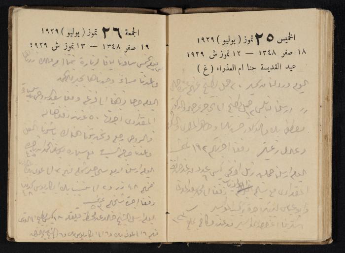 Abdel-Rahman al-Haj Ibrahim Diaries, Tulkarm, 1929