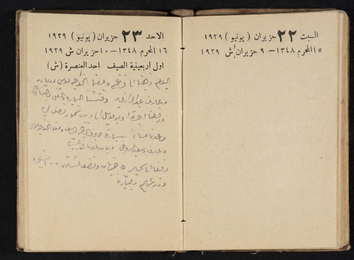 Abdel-Rahman al-Haj Ibrahim Diaries, Tulkarm, 1929