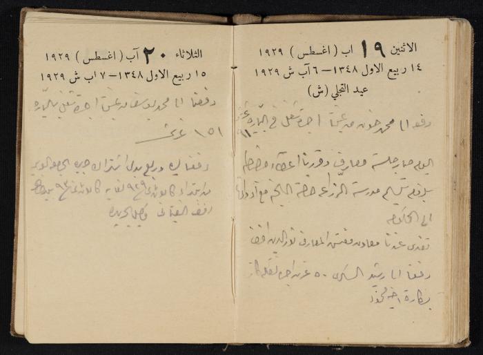 Abdel-Rahman al-Haj Ibrahim Diaries, Tulkarm, 1929
