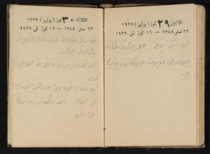 Abdel-Rahman al-Haj Ibrahim Diaries, Tulkarm, 1929