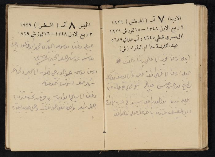 Abdel-Rahman al-Haj Ibrahim Diaries, Tulkarm, 1929