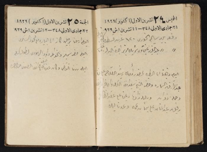 Abdel-Rahman al-Haj Ibrahim Diaries, Tulkarm, 1929