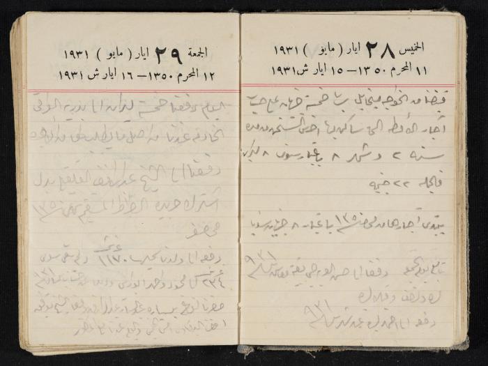 مذكرات عبدالرحمن الحاج إبراهيم، طولكرم، 1931