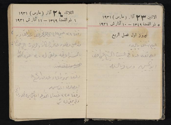 مذكرات عبدالرحمن الحاج إبراهيم، طولكرم، 1931