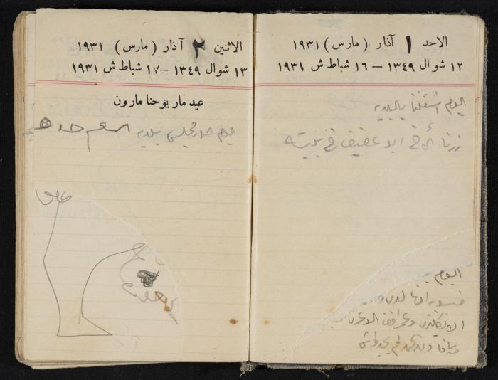 مذكرات عبدالرحمن الحاج إبراهيم، طولكرم، 1931