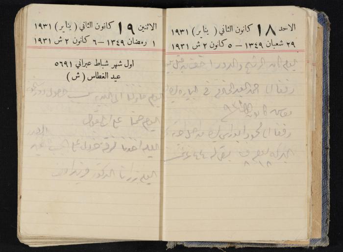 مذكرات عبدالرحمن الحاج إبراهيم، طولكرم، 1931