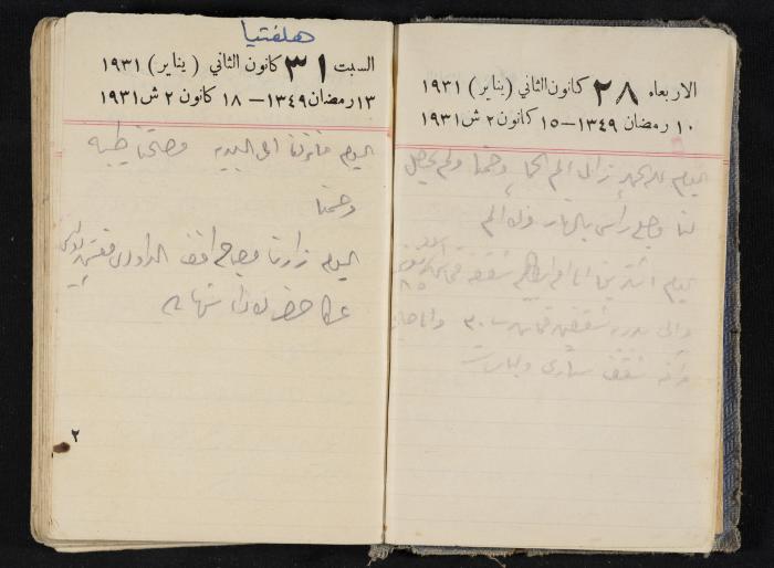 مذكرات عبدالرحمن الحاج إبراهيم، طولكرم، 1931