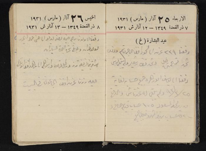 مذكرات عبدالرحمن الحاج إبراهيم، طولكرم، 1931
