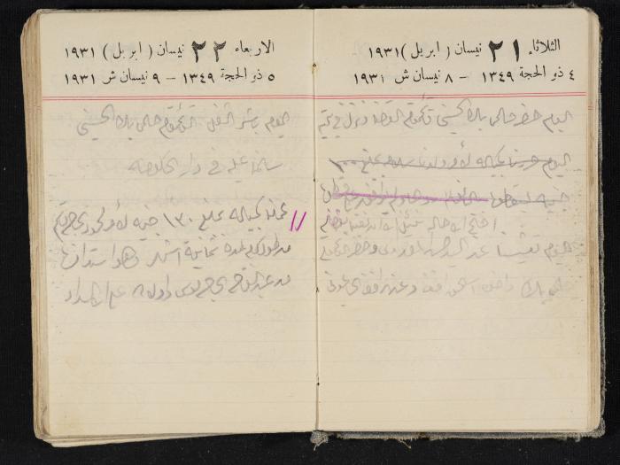 مذكرات عبدالرحمن الحاج إبراهيم، طولكرم، 1931