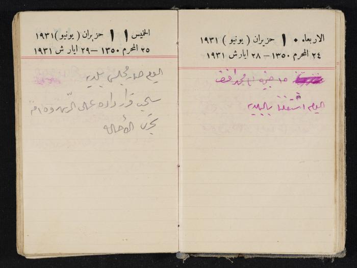 مذكرات عبدالرحمن الحاج إبراهيم، طولكرم، 1931
