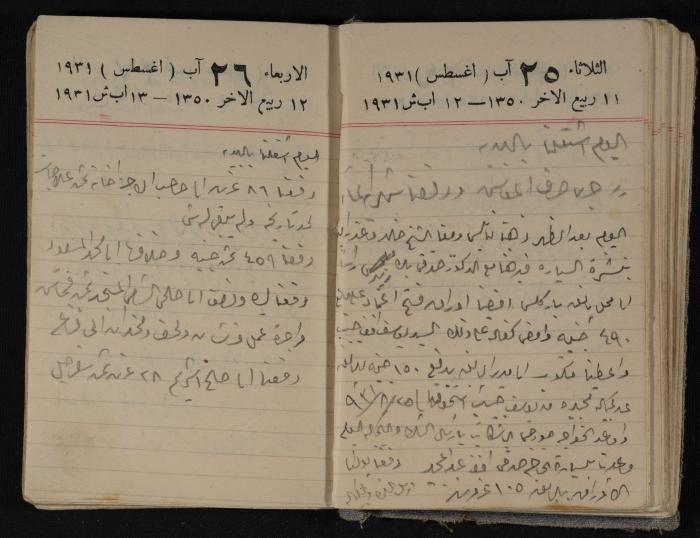 مذكرات عبدالرحمن الحاج إبراهيم، طولكرم، 1931