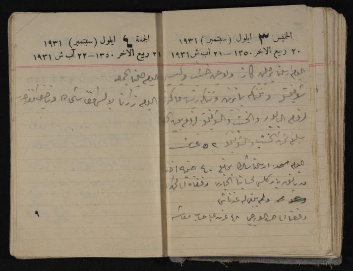 مذكرات عبدالرحمن الحاج إبراهيم، طولكرم، 1931