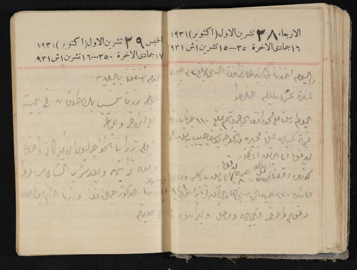 مذكرات عبدالرحمن الحاج إبراهيم، طولكرم، 1931
