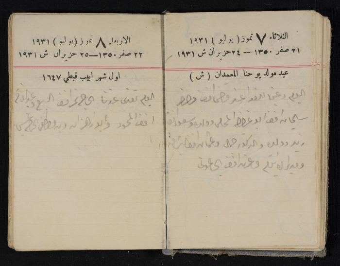 مذكرات عبدالرحمن الحاج إبراهيم، طولكرم، 1931