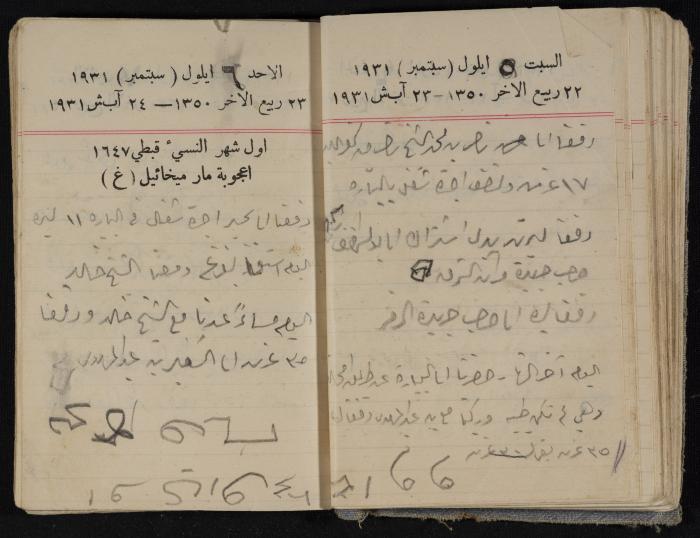 مذكرات عبدالرحمن الحاج إبراهيم، طولكرم، 1931