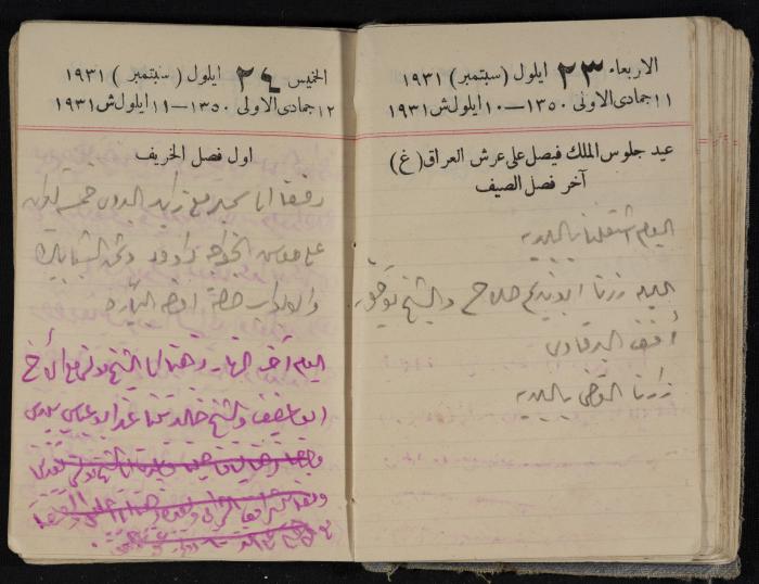 مذكرات عبدالرحمن الحاج إبراهيم، طولكرم، 1931