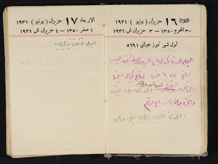 مذكرات عبدالرحمن الحاج إبراهيم، طولكرم، 1931