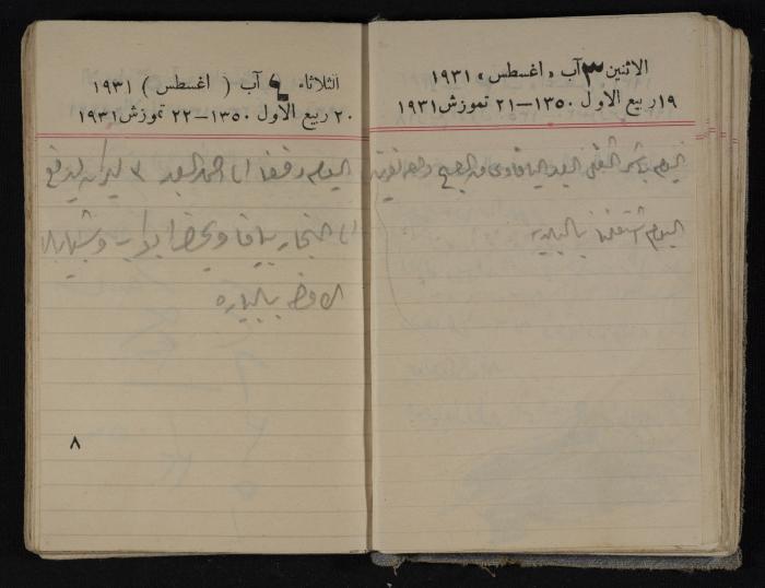 مذكرات عبدالرحمن الحاج إبراهيم، طولكرم، 1931