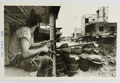 The Strike Force Members in a Palestinian Refugee Camp, Lebanon, 1985- 1987 