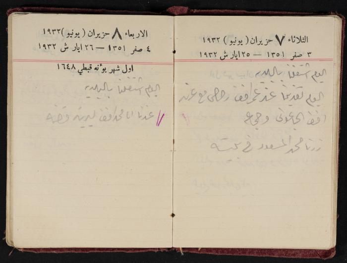 Abdel-Rahman al-Haj Ibrahim Diaries, Tulkarm, 1932