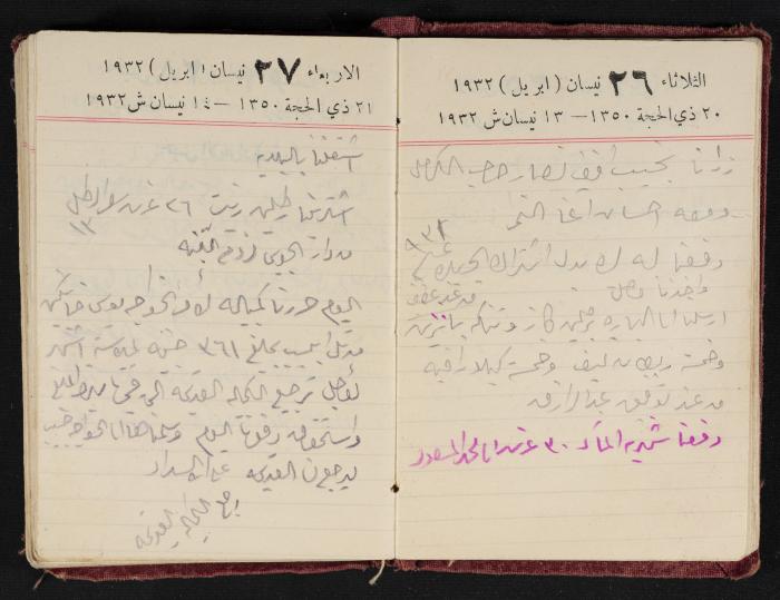 Abdel-Rahman al-Haj Ibrahim Diaries, Tulkarm, 1932