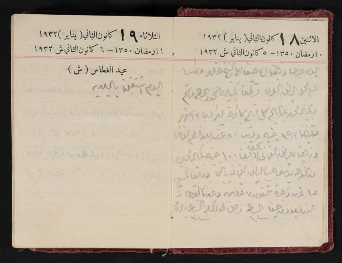 Abdel-Rahman al-Haj Ibrahim Diaries, Tulkarm, 1932