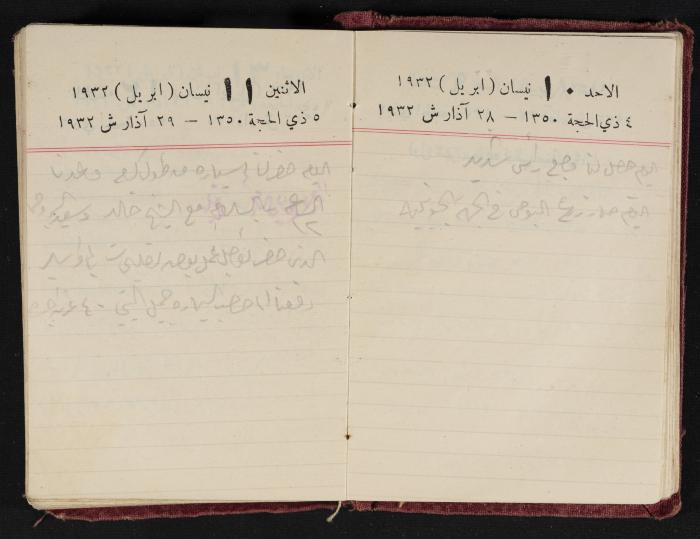 Abdel-Rahman al-Haj Ibrahim Diaries, Tulkarm, 1932