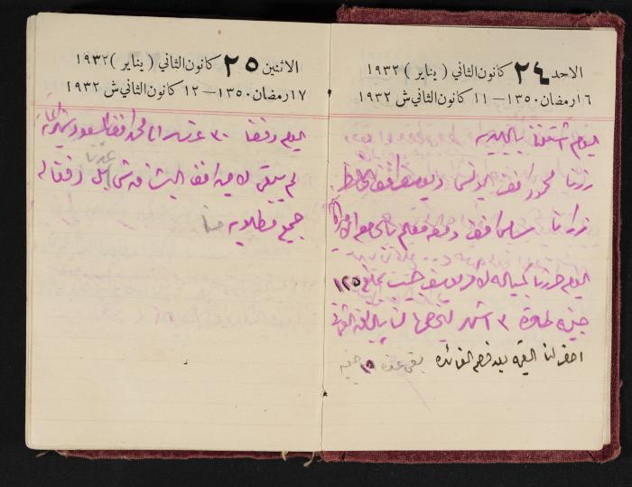 Abdel-Rahman al-Haj Ibrahim Diaries, Tulkarm, 1932