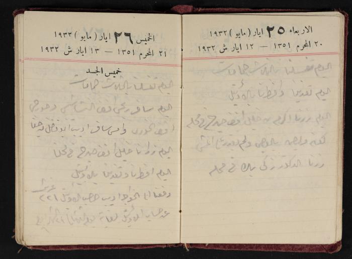 Abdel-Rahman al-Haj Ibrahim Diaries, Tulkarm, 1932