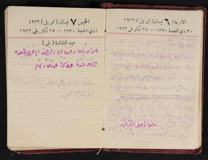Abdel-Rahman al-Haj Ibrahim Diaries, Tulkarm, 1932