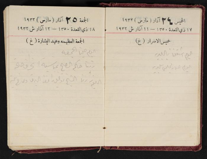 Abdel-Rahman al-Haj Ibrahim Diaries, Tulkarm, 1932