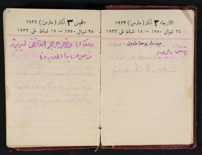 Abdel-Rahman al-Haj Ibrahim Diaries, Tulkarm, 1932