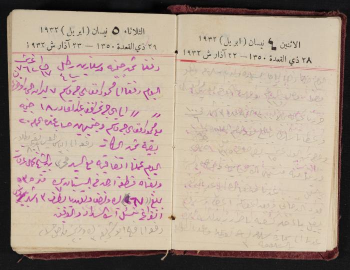 Abdel-Rahman al-Haj Ibrahim Diaries, Tulkarm, 1932