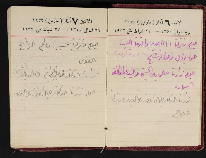Abdel-Rahman al-Haj Ibrahim Diaries, Tulkarm, 1932