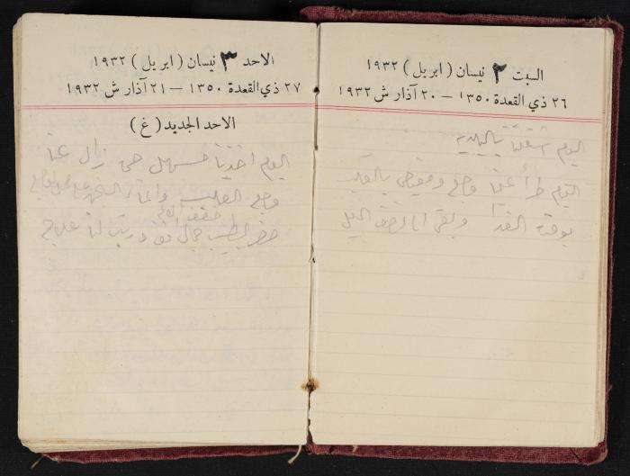 Abdel-Rahman al-Haj Ibrahim Diaries, Tulkarm, 1932