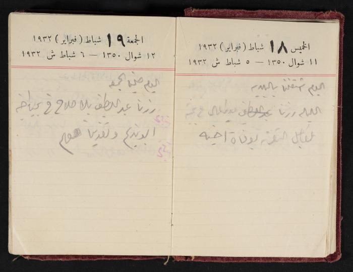 Abdel-Rahman al-Haj Ibrahim Diaries, Tulkarm, 1932