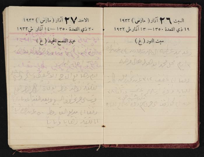 Abdel-Rahman al-Haj Ibrahim Diaries, Tulkarm, 1932