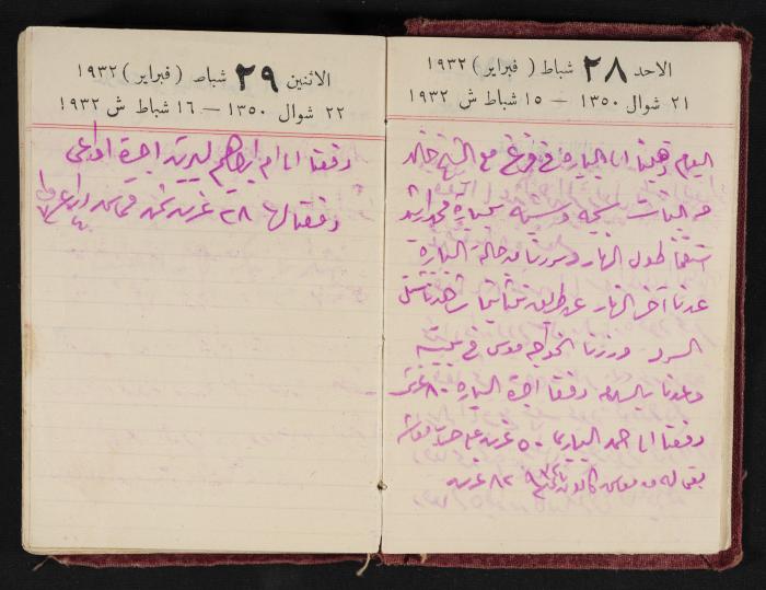 Abdel-Rahman al-Haj Ibrahim Diaries, Tulkarm, 1932