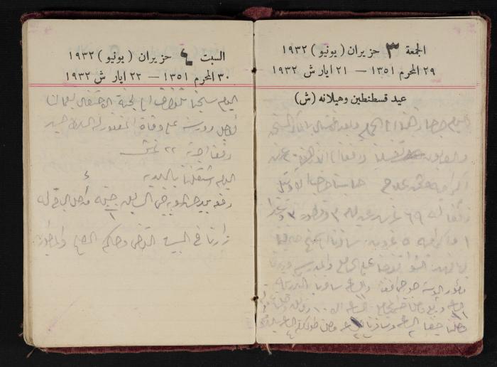 Abdel-Rahman al-Haj Ibrahim Diaries, Tulkarm, 1932