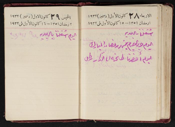Abdel-Rahman al-Haj Ibrahim Diaries, Tulkarm, 1932