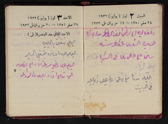 Abdel-Rahman al-Haj Ibrahim Diaries, Tulkarm, 1932