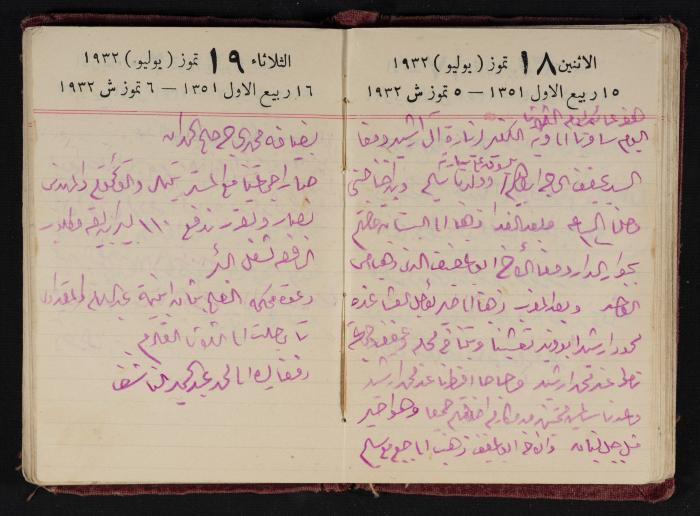 Abdel-Rahman al-Haj Ibrahim Diaries, Tulkarm, 1932