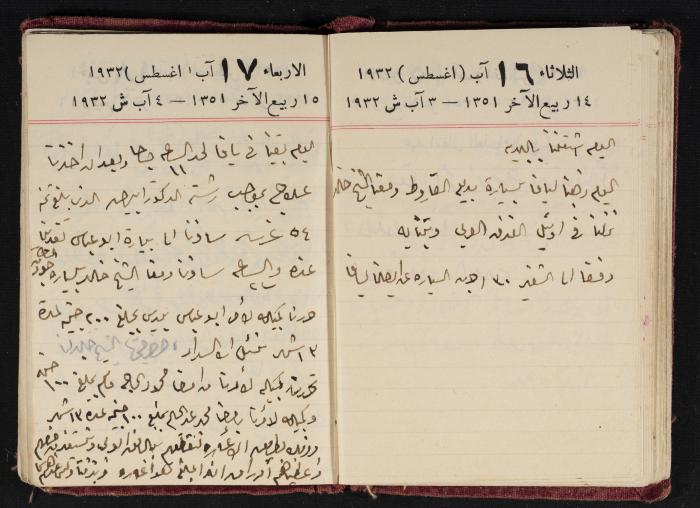 Abdel-Rahman al-Haj Ibrahim Diaries, Tulkarm, 1932