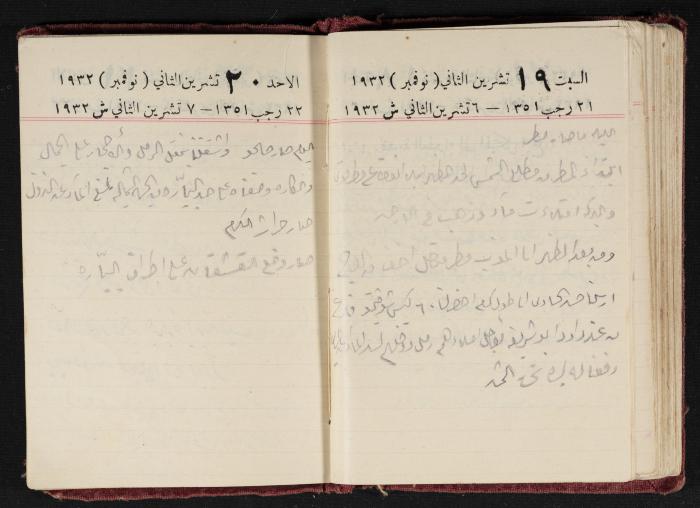 Abdel-Rahman al-Haj Ibrahim Diaries, Tulkarm, 1932