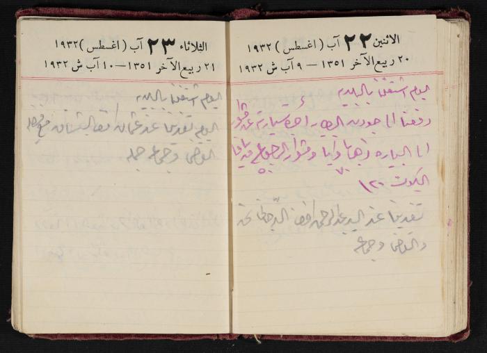 Abdel-Rahman al-Haj Ibrahim Diaries, Tulkarm, 1932